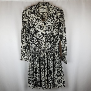 Herman Marcus Dallas‎ dress VTG fit/flare floral L